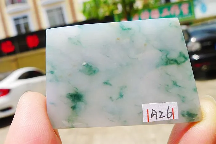 Natural Jade Rough Jadeite Raw (29g,5.1X3.6X0.5cm)