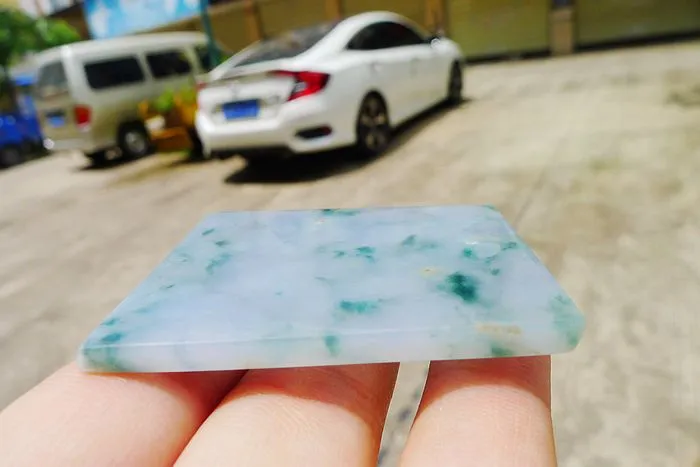 Natural Jade Rough Jadeite Raw (29g,5.1X3.6X0.5cm)