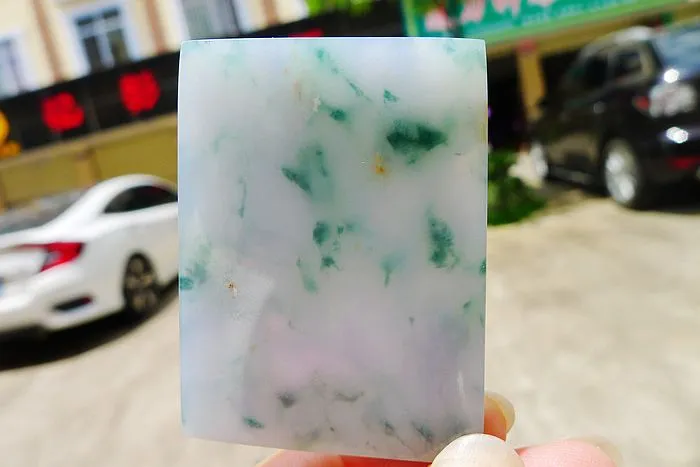 Natural Jade Rough Jadeite Raw (29g,5.1X3.6X0.5cm)