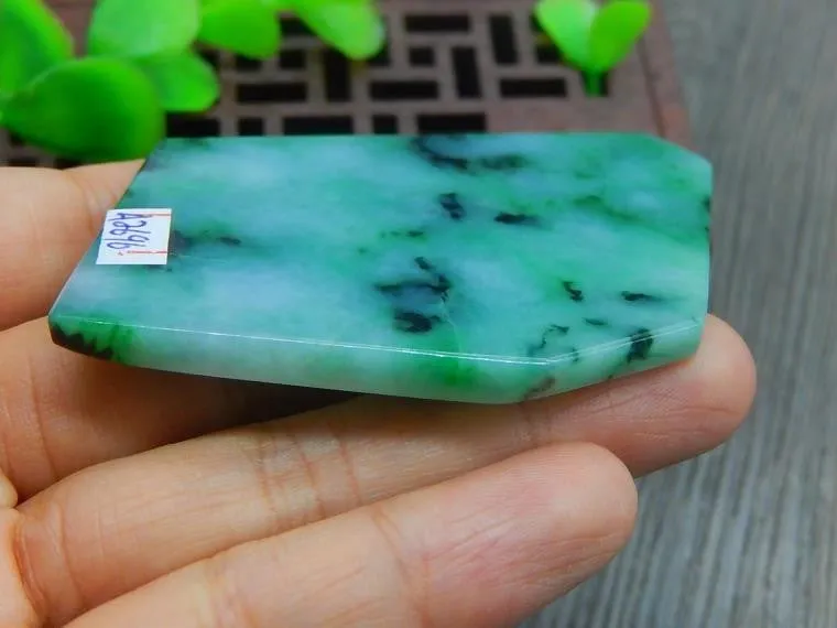 Natural Jade Rough Jadeite Raw (43g, 57X51X5.3mm)