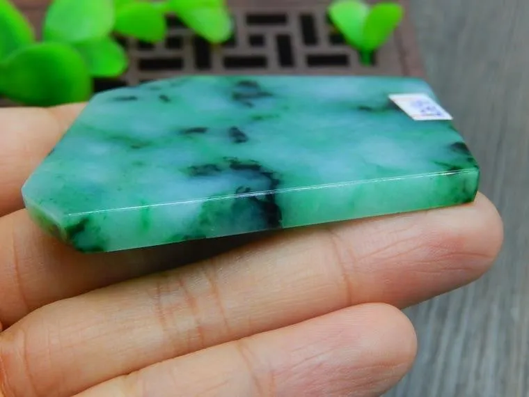 Natural Jade Rough Jadeite Raw (43g, 57X51X5.3mm)