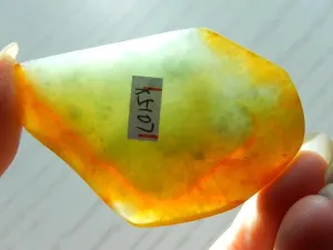 Natural Jade Rough Jadeite Raw (52g, 52X37X9mm & 53X34X10mm)
