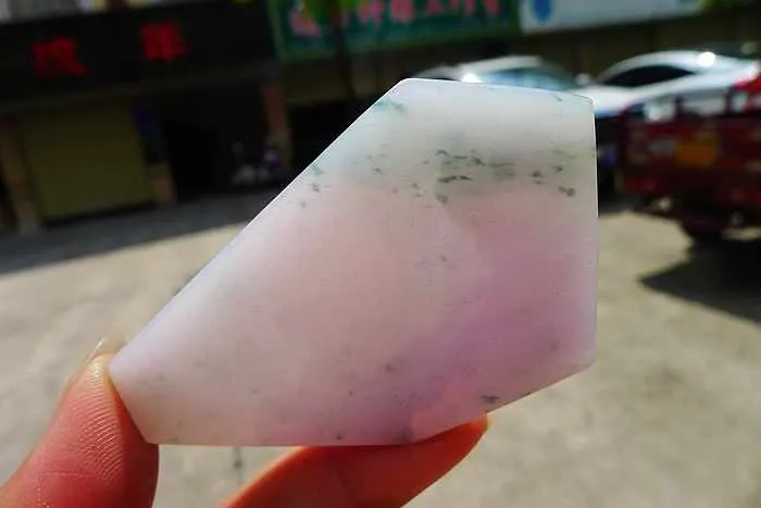 Natural Jade Rough Jadeite Raw (52g,6.2X4.2X0.9cm)