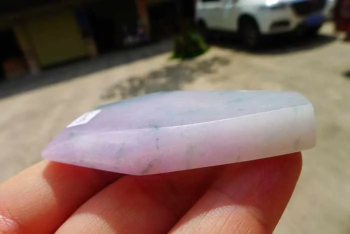 Natural Jade Rough Jadeite Raw (52g,6.2X4.2X0.9cm)