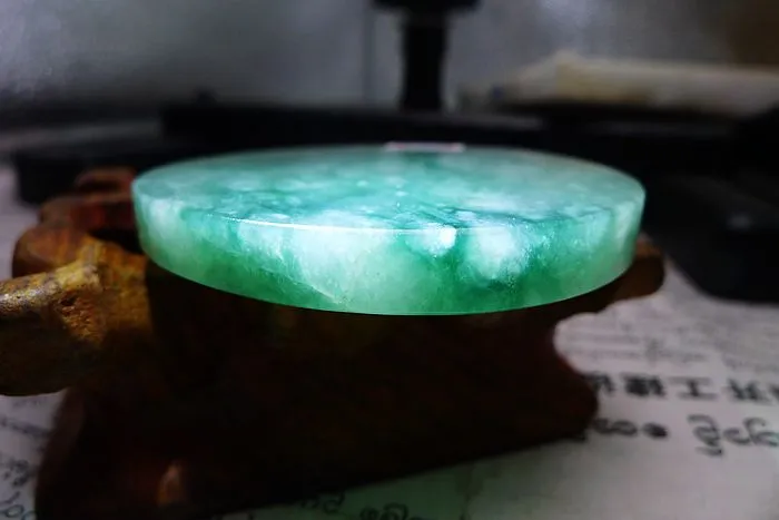 Natural Jade Rough Jadeite Raw (54g,5.5X0.6cm)