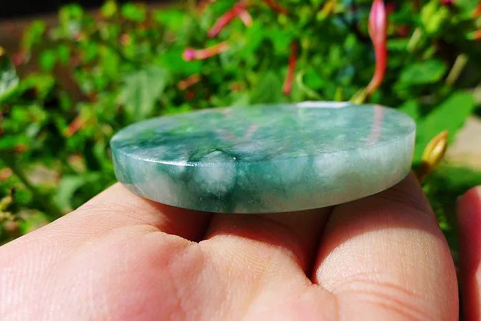 Natural Jade Rough Jadeite Raw (54g,5.5X0.6cm)