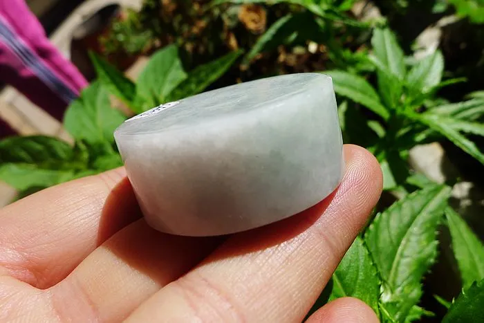 Natural Jade Rough Jadeite Raw (57g,3.7X3.7X1.55cm)