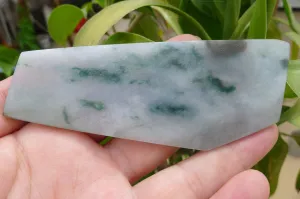 Natural Jade Rough Jadeite Raw (59g,10.3X4X0.55cm)