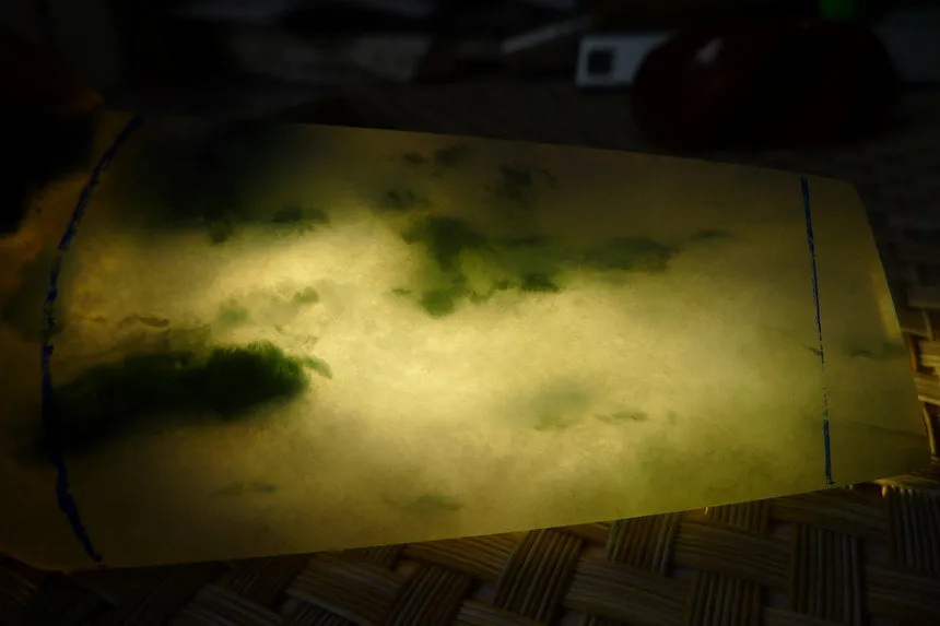 Natural Jade Rough Jadeite Raw (59g,10.3X4X0.55cm)