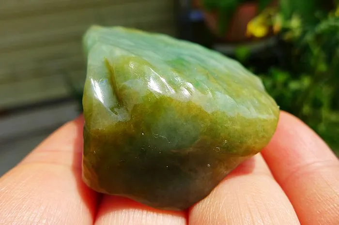 Natural Jade Rough Jadeite Raw (63g,3.9X3.6X2.3cm)