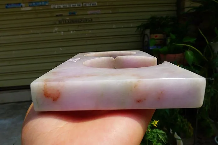 Natural Jade Rough Jadeite Raw (659g,19X10.6X1.9cm)