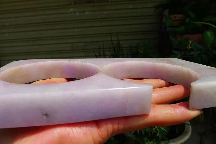 Natural Jade Rough Jadeite Raw (659g,19X10.6X1.9cm)