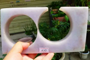 Natural Jade Rough Jadeite Raw (659g,19X10.6X1.9cm)
