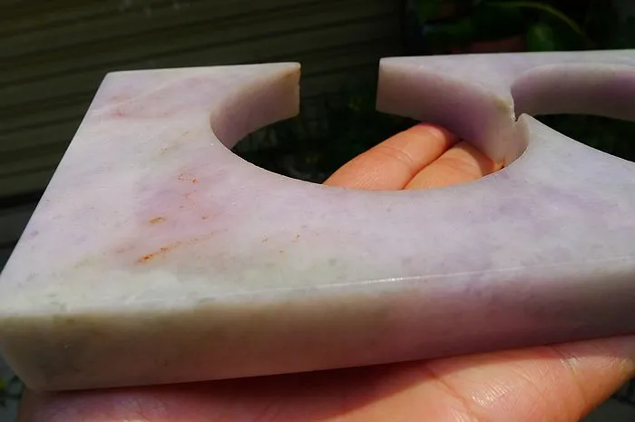 Natural Jade Rough Jadeite Raw (659g,19X10.6X1.9cm)