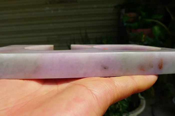 Natural Jade Rough Jadeite Raw (659g,19X10.6X1.9cm)