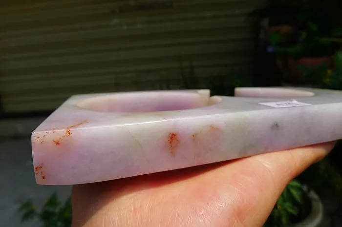 Natural Jade Rough Jadeite Raw (659g,19X10.6X1.9cm)