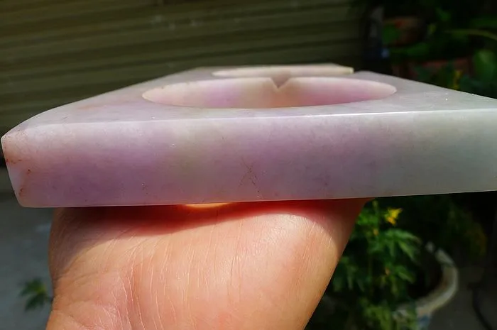 Natural Jade Rough Jadeite Raw (659g,19X10.6X1.9cm)