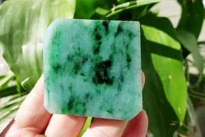Natural Jade Rough Jadeite Raw (75g,4.7X4.6X1.3cm)