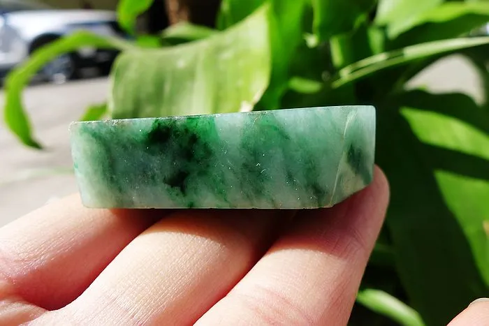 Natural Jade Rough Jadeite Raw (75g,4.7X4.6X1.3cm)
