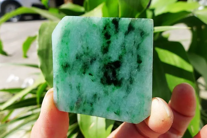 Natural Jade Rough Jadeite Raw (75g,4.7X4.6X1.3cm)