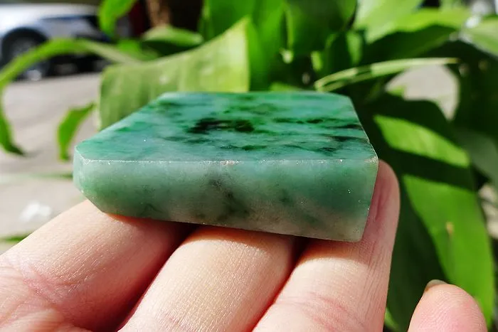 Natural Jade Rough Jadeite Raw (75g,4.7X4.6X1.3cm)