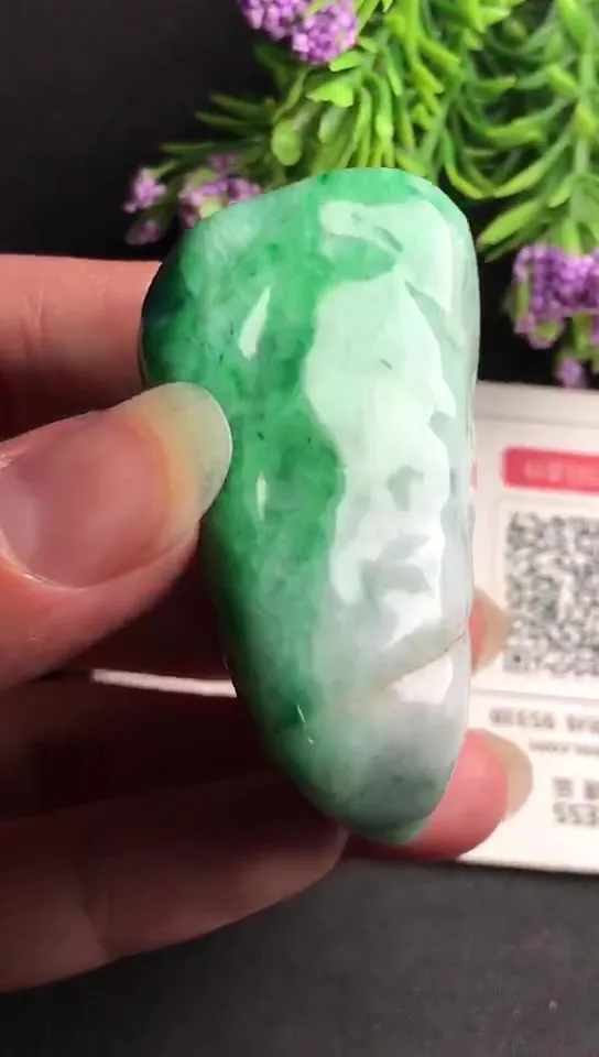 Natural Jade Rough Jadeite Raw (76g,5.0x4.1x2.3cm)-V2813