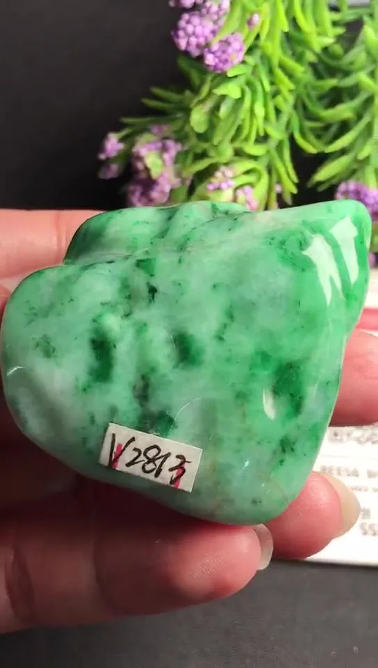 Natural Jade Rough Jadeite Raw (76g,5.0x4.1x2.3cm)-V2813
