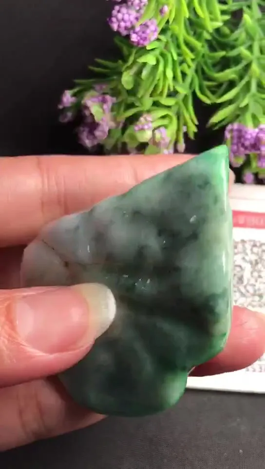 Natural Jade Rough Jadeite Raw (76g,5.0x4.1x2.3cm)-V2813