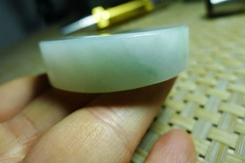 Natural Jade Rough Jadeite Raw (78g,4.8X4.8X1.25cm)