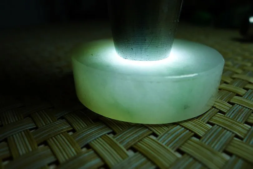 Natural Jade Rough Jadeite Raw (78g,4.8X4.8X1.25cm)