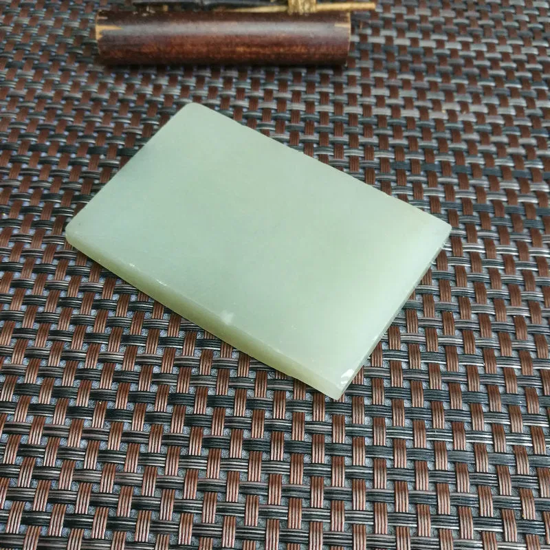 Natural Kunlun Jade Rough Nephrite Raw (110g,7.3X5X1cm)