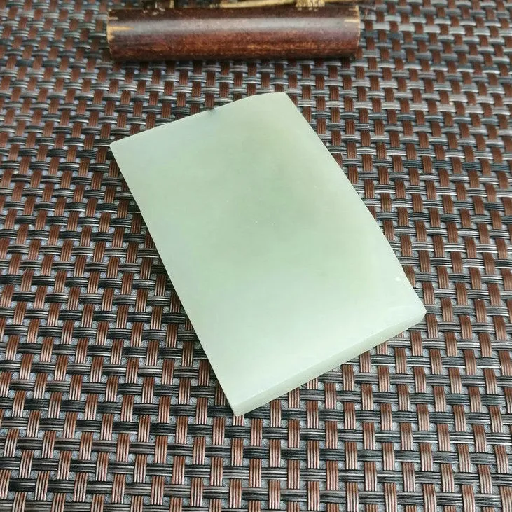 Natural Kunlun Jade Rough Nephrite Raw (110g,7.3X5X1cm)