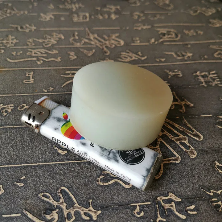Natural Kunlun Jade Rough Nephrite Raw (158g, 5.5X5.5X2.2cm)