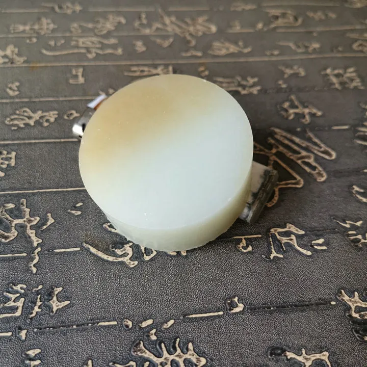 Natural Kunlun Jade Rough Nephrite Raw (158g, 5.5X5.5X2.2cm)