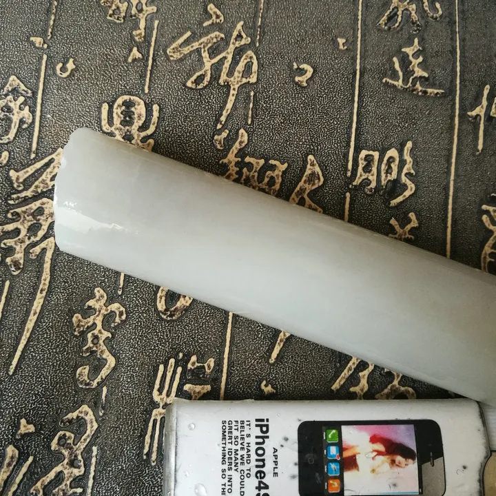 Natural Kunlun Jade Rough Nephrite Raw (181g, 10X2.7X2.7cm)