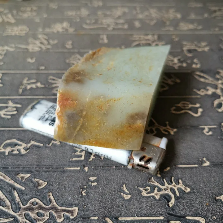 Natural Kunlun Jade Rough Nephrite Raw (207g, 6.5X3.5X2.7cm)