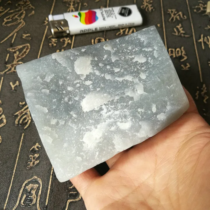Natural Kunlun Jade Rough Nephrite Raw (327g, 7.5X7X3cm)