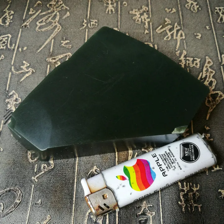 Natural Kunlun Jade Rough Nephrite Raw (530g, 9X8.5X3cm)
