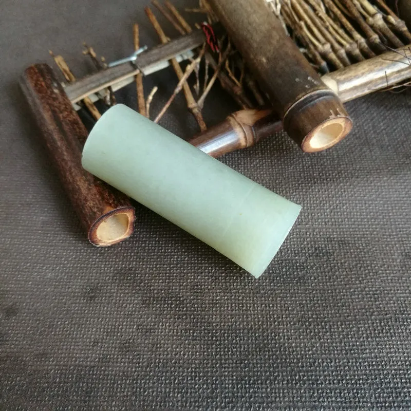 Natural Kunlun Jade Rough Nephrite Raw (54g,4.5X2cm)