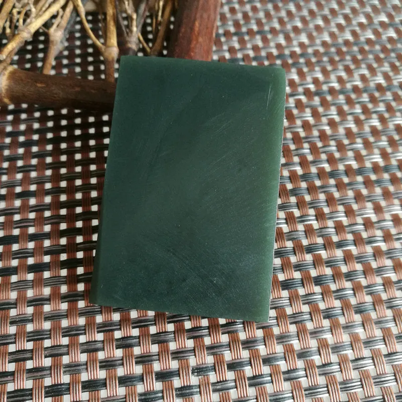 Natural Kunlun Jade Rough Nephrite Raw (65g, 5.8X4cm)