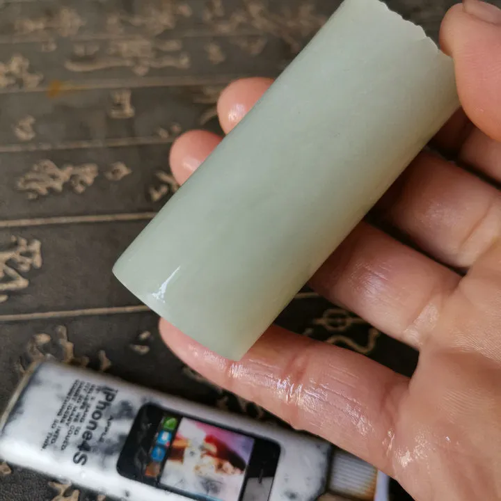 Natural Kunlun Jade Rough Nephrite Raw (66g, 6X2.7X1.6cm)