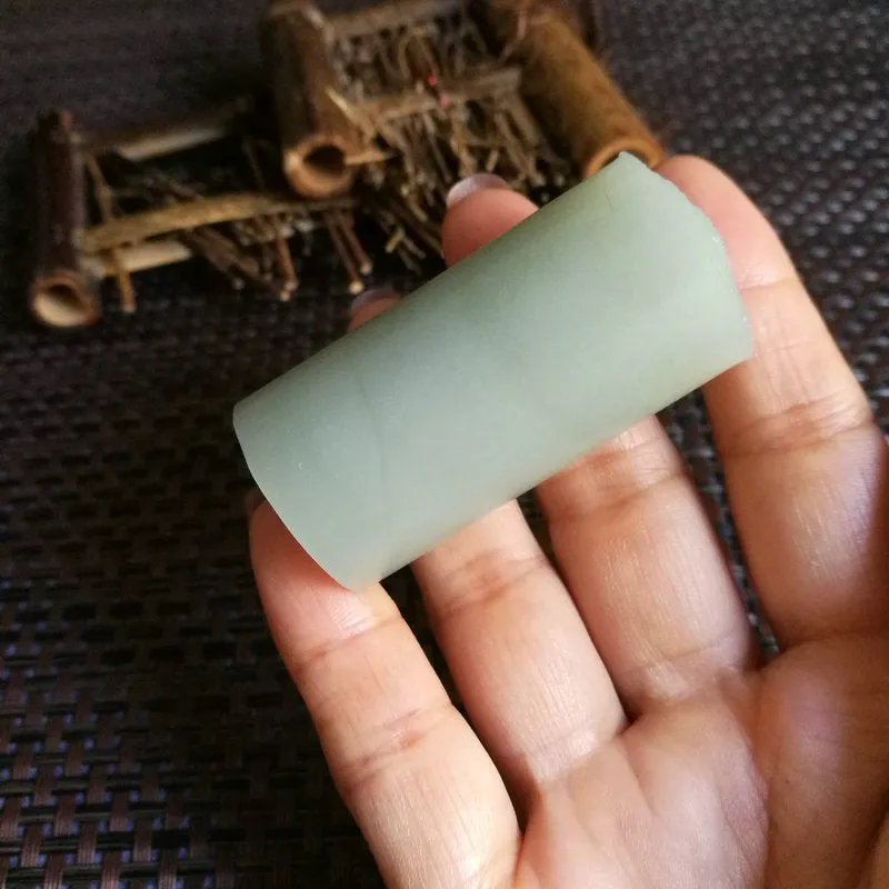 Natural Kunlun Jade Rough Nephrite Raw (77g,5X2.6cm)