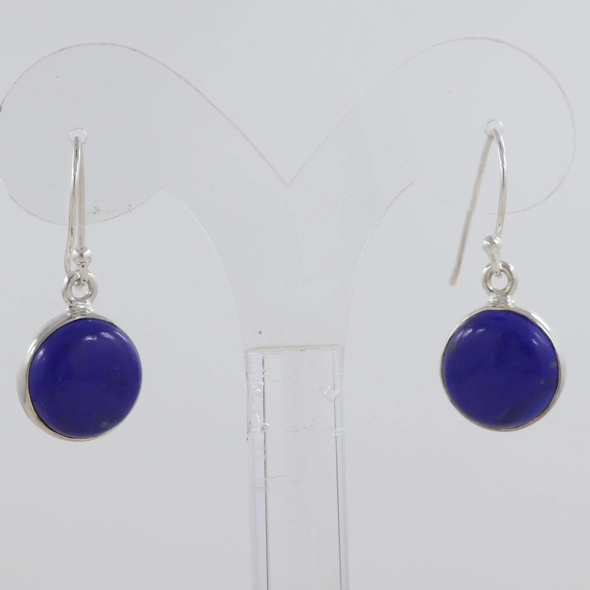 Natural Lapis Silver Earrings