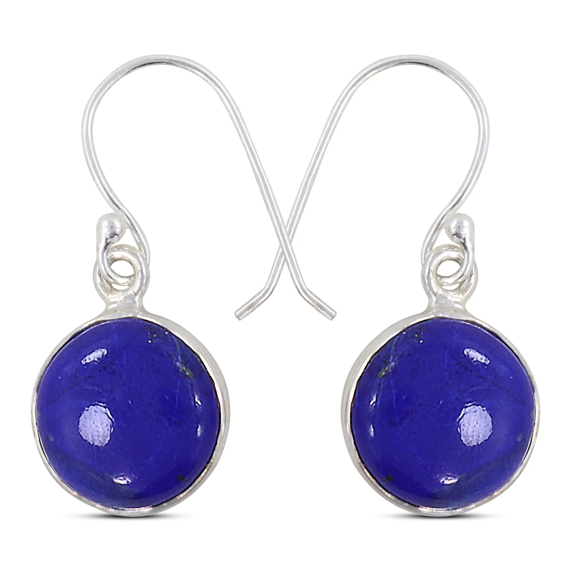 Natural Lapis Silver Earrings