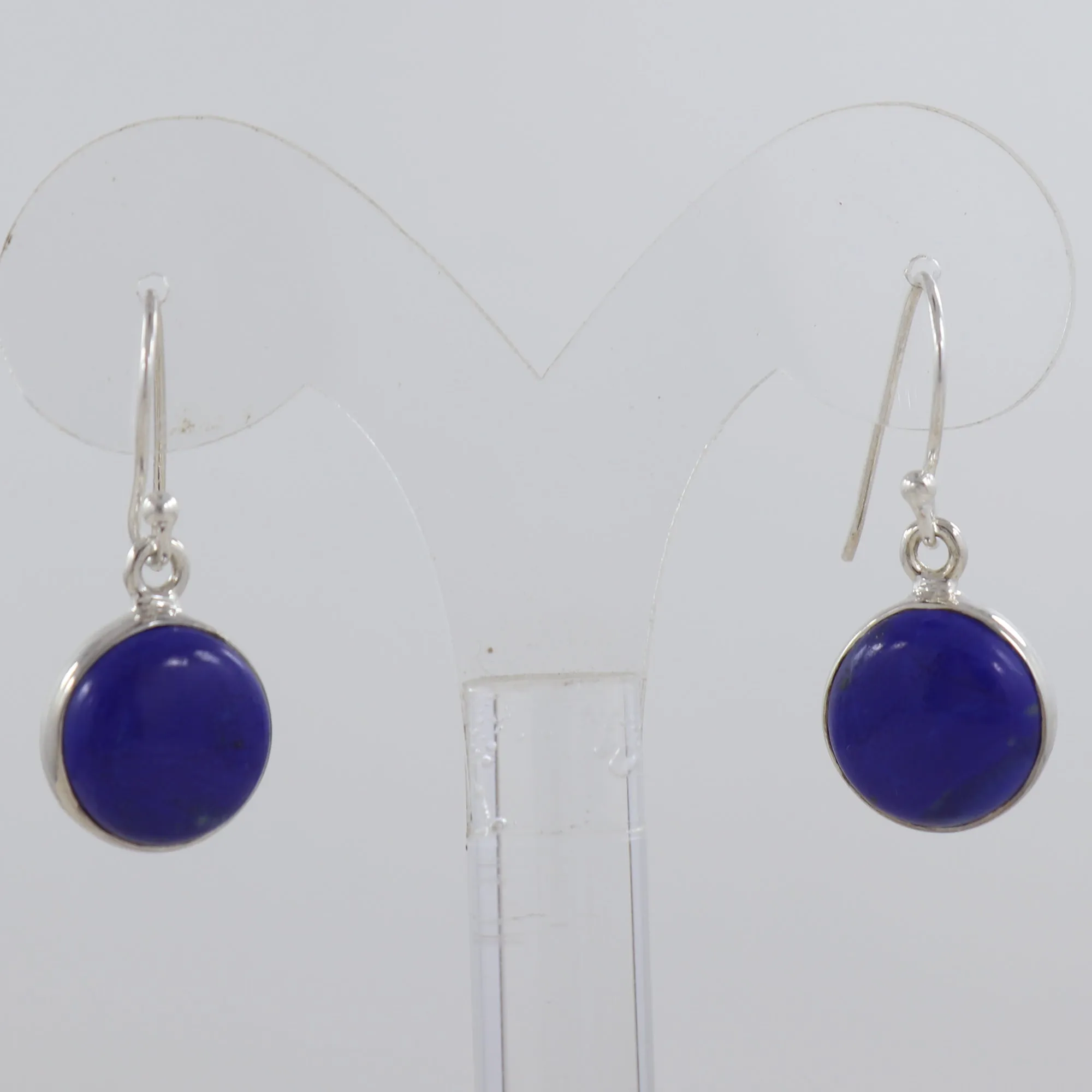 Natural Lapis Silver Earrings