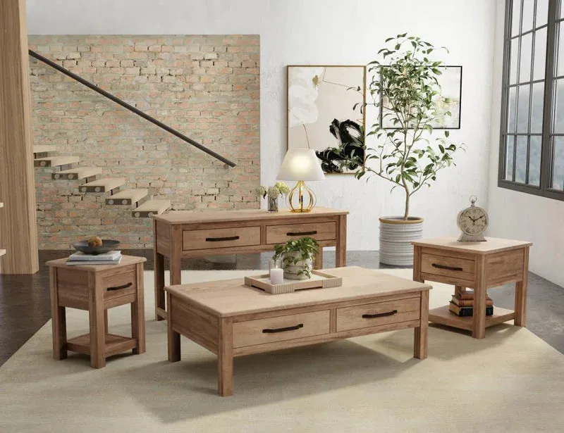 Natural Parota Sofa Table