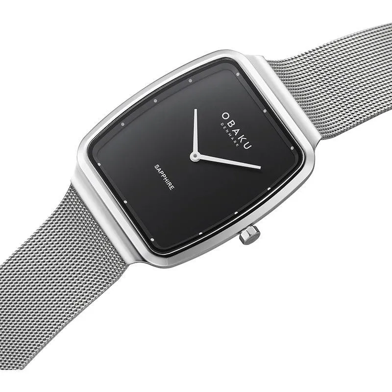 Obaku Tern Onyx Black 34mm Watch - V267GXCBMC