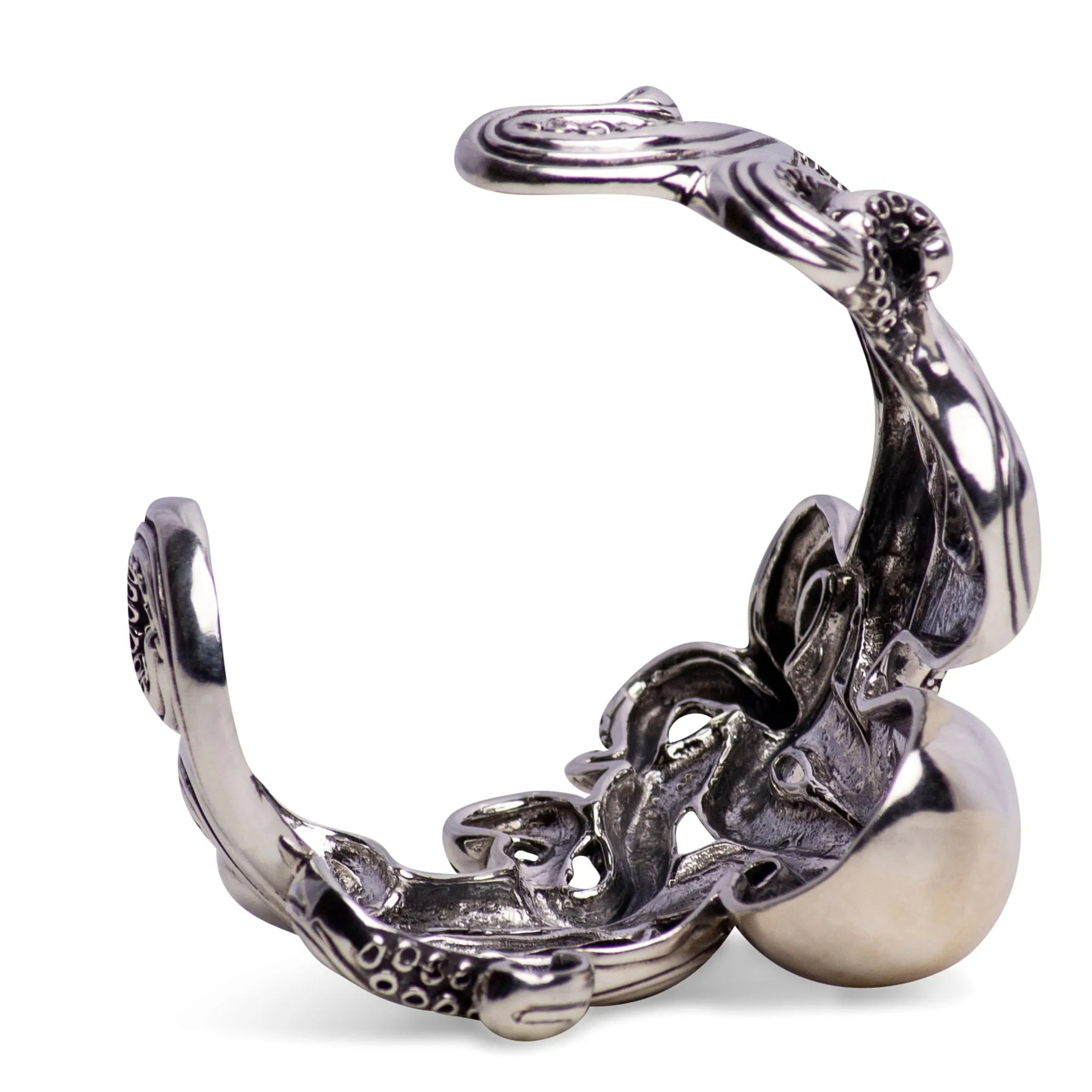 Octopus Silver Cuff Bracelet