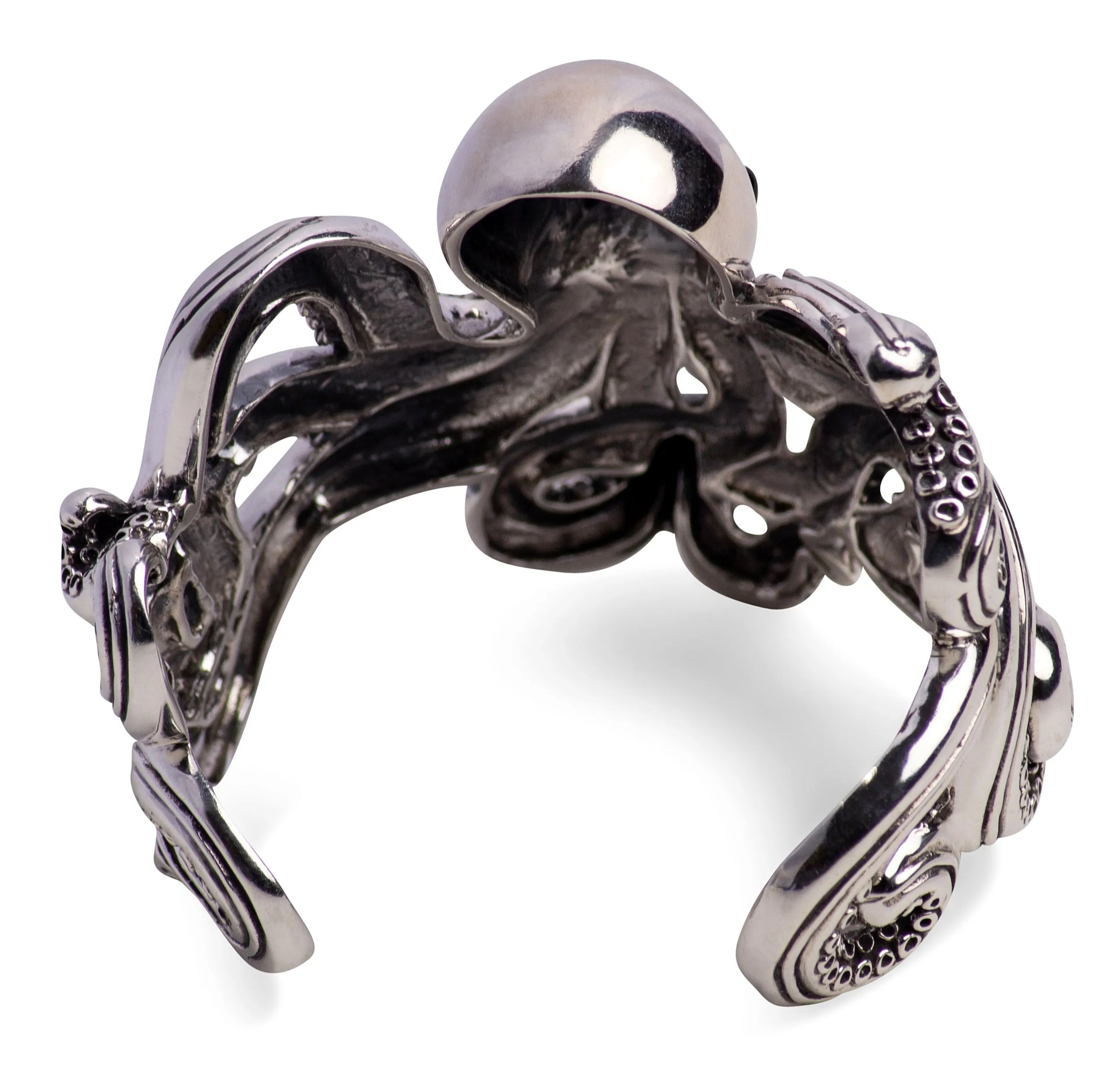 Octopus Silver Cuff Bracelet