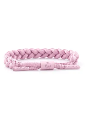Onyx Solid Pink Braided Bracelet